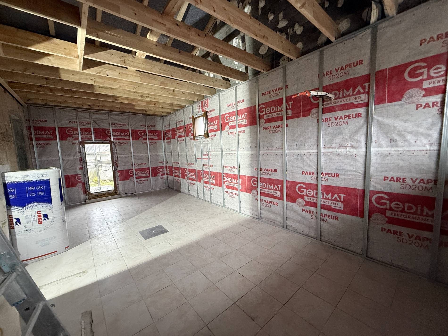 Après les travaux d'isolation intérieure
