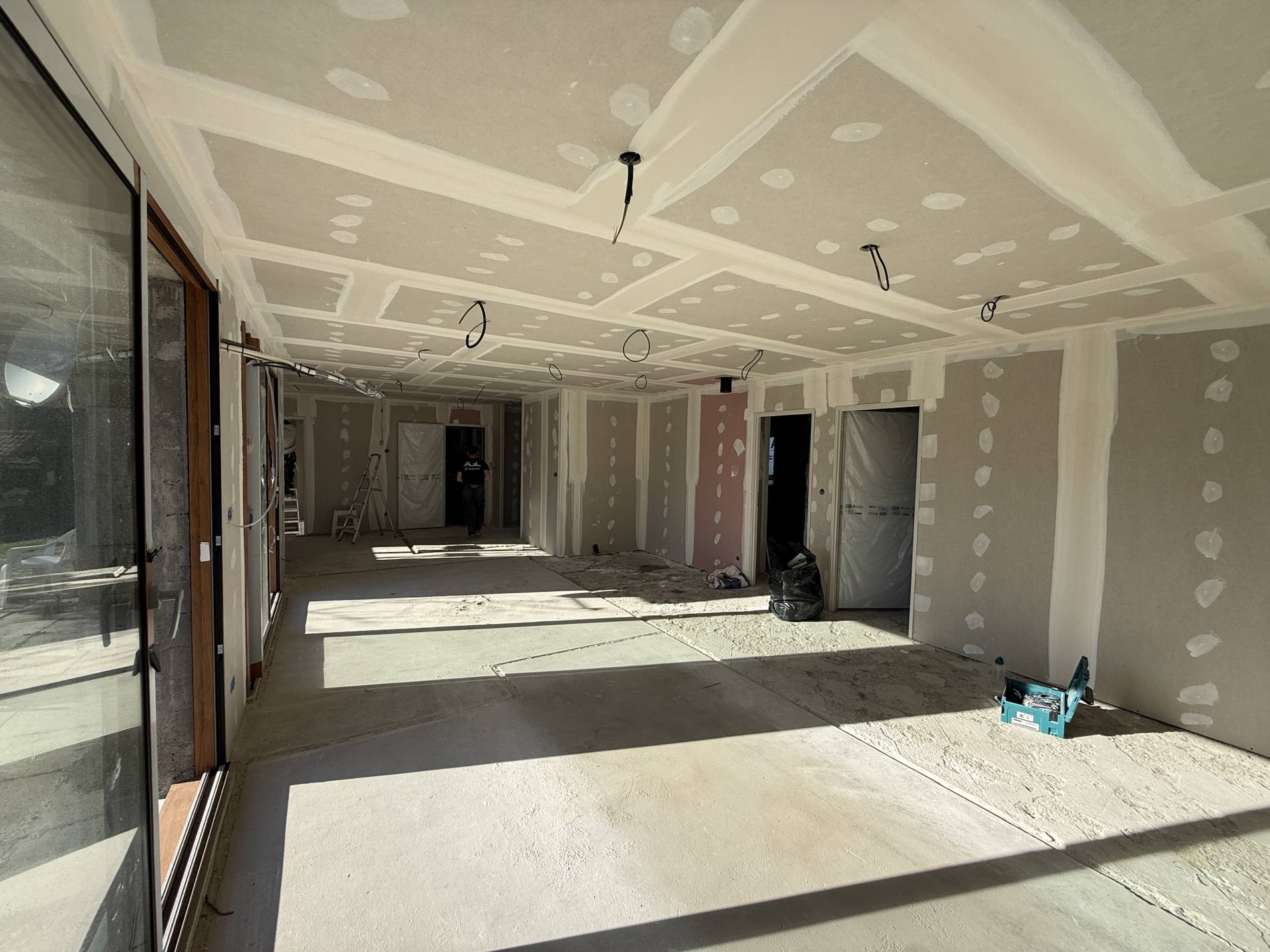 Après la rénovation intérieure avec isolation et placo